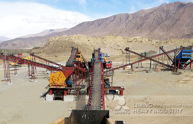 300tph shale crushing line in Tibet, China