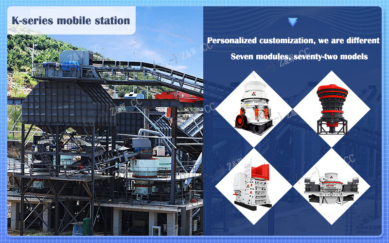 Configuration of ballast crushing production line